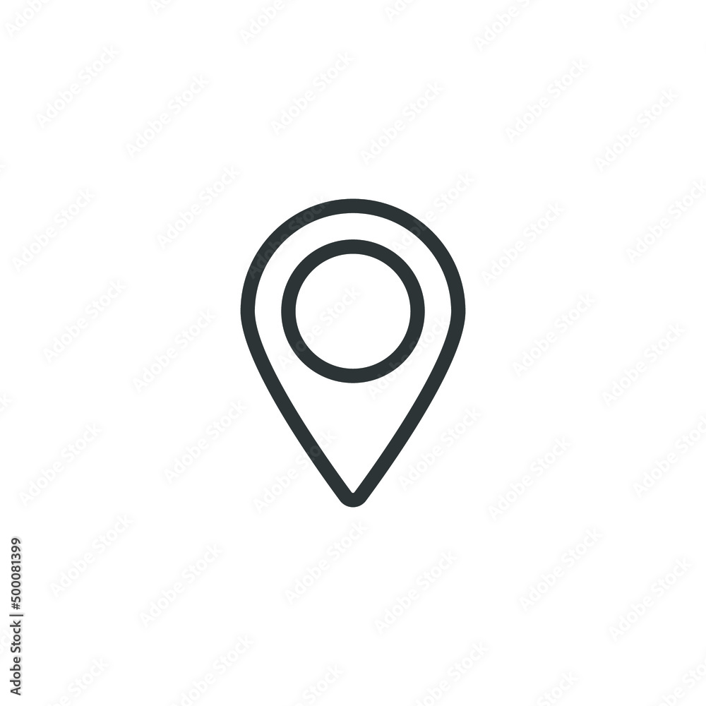 Vector sign of the Pin point symbol is isolated on a white background. Pin point icon color editable. Vector sign of the Pin point symbol is isolated on a white background. Pin point icon color editable.