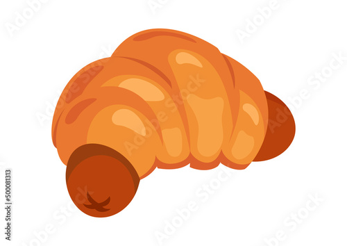 Pigs in a Blanket icon vector. Pork sausage or hot dog baked in pastry illustration. Pigs in a Blanket icon vector isolated on a white background