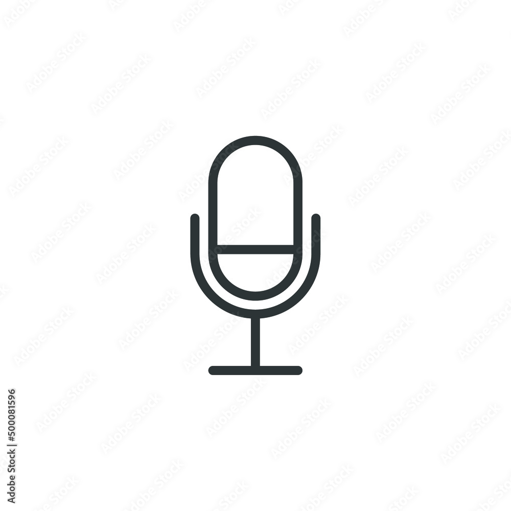 Vector sign of the podcast symbol is isolated on a white background. podcast icon color editable. Vector sign of the podcast symbol is isolated on a white background. podcast icon color editable.