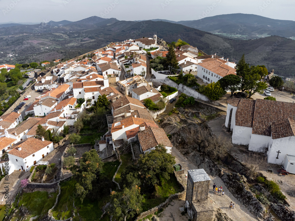 Castelo de Marvão, situado no sul de Portugal na região do Alentejo ...