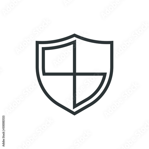 Free Download Vector sign of the shield symbol is isolated on a white background. shield icon color editable. - GFXLoad