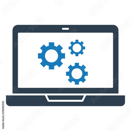 laptop Configuration Vector icon which is suitable for commercial work

