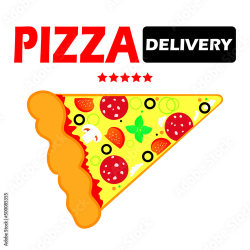 illustration of pizza delivery service banner