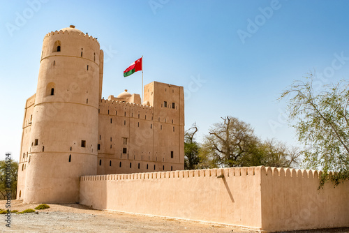 Exterior of the castle in Barka, Oman - Middle East. photo