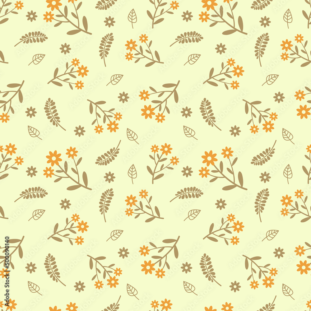 Pattern. Seamless vector floral pattern. Printing on fabric, design.
