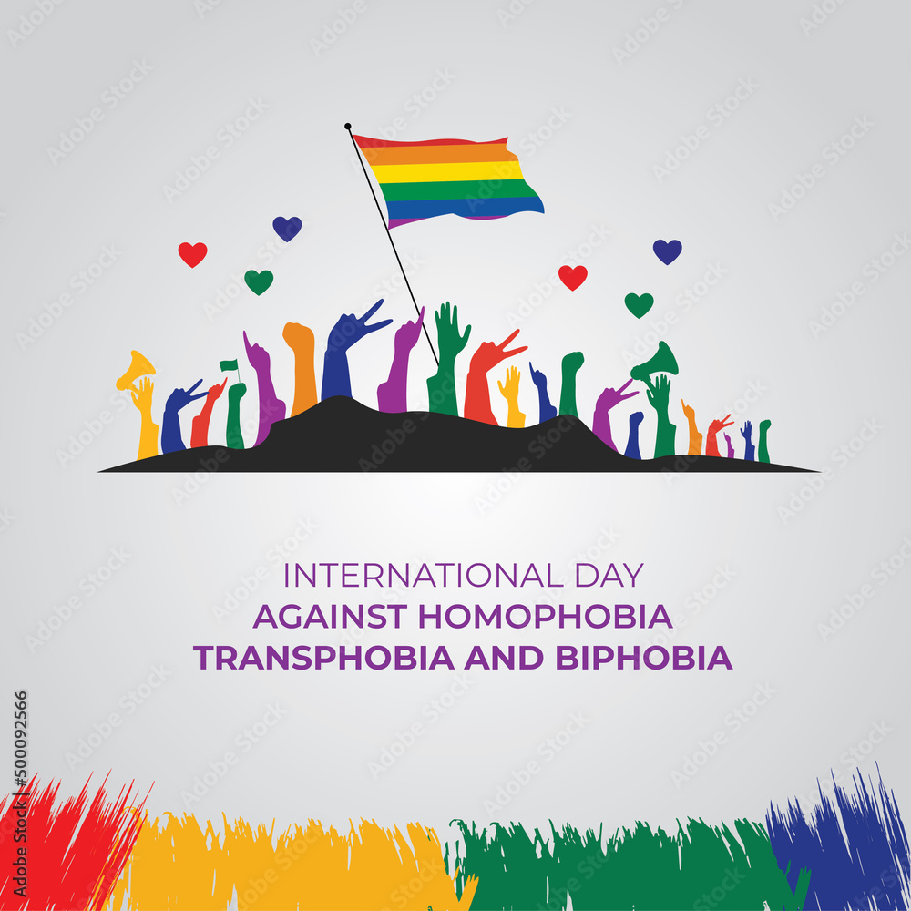 International Day Against Homophobia, Transphobia and Biphobia. May 17. Holiday concept.