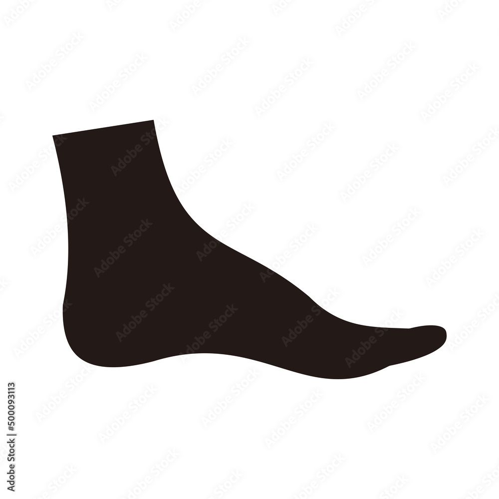 foot vector icon illustration sign foot vector icon illustration sign