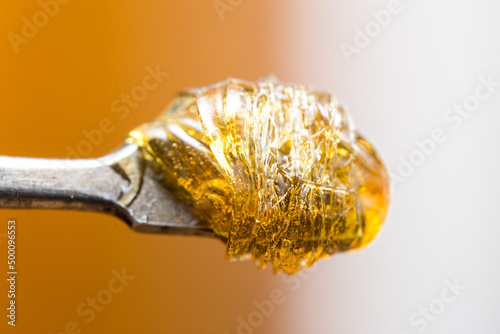 Cannabis extract concentrates close up
