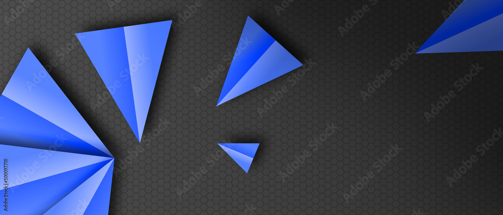Abstract luxury dark background with blue arrows Abstract luxury dark background with blue arrows