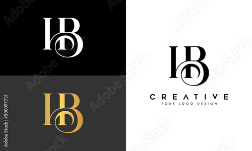 Creative BH, BH, initial monogram elegant vector logo template