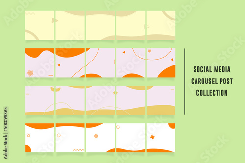 Instagram and social media carousel post collection