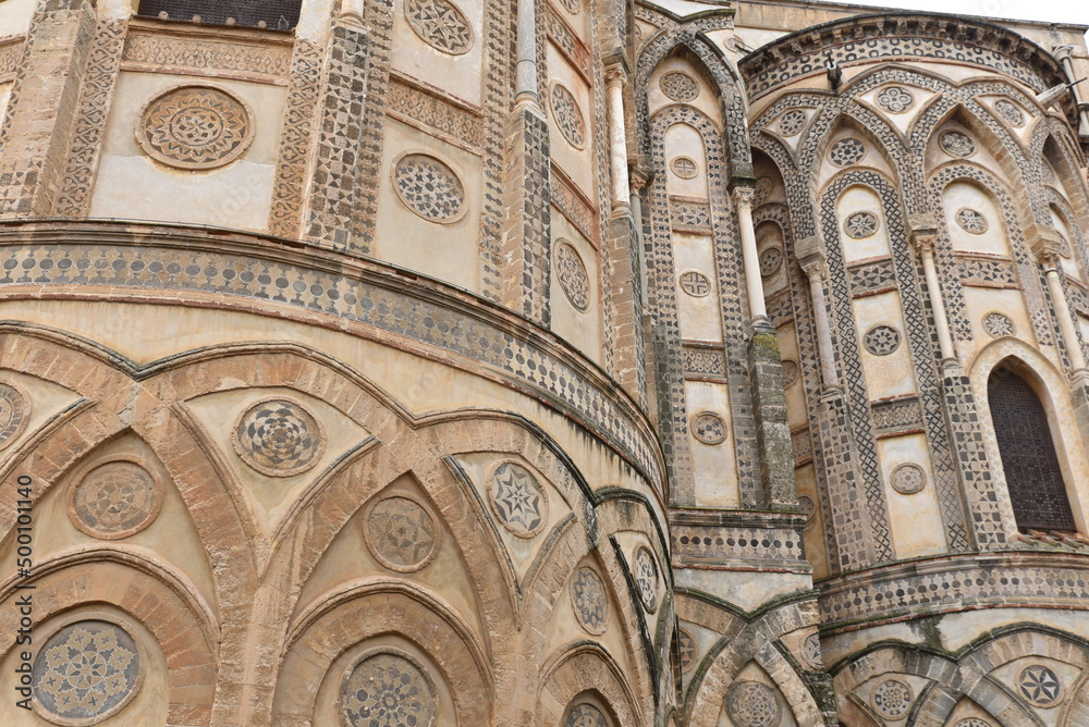 Chevet du Duomo à Monreale. Sicile
