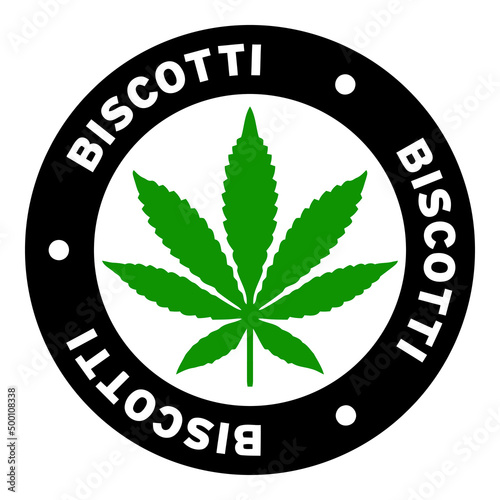 Round Biscotti Marijuana Strain Clipart