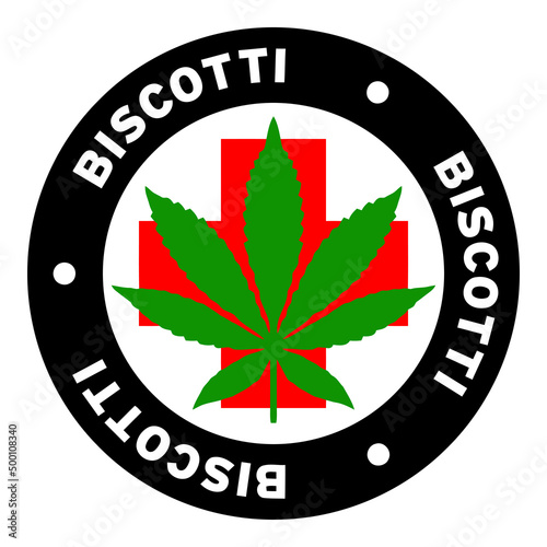 Round Biscotti Medical Marijuana Strain Clipart