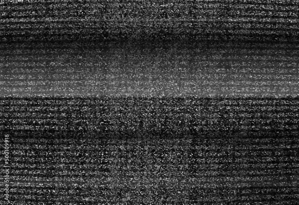 No TV signal on retro televisor, interference, television noise. Static