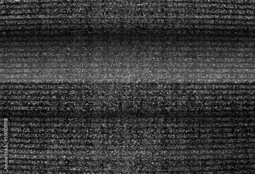 No TV signal on retro televisor, interference, television noise. Static tv noise, bad tv signal, black and white. Television noise, interfering signal. Blank video glitch vector texture.