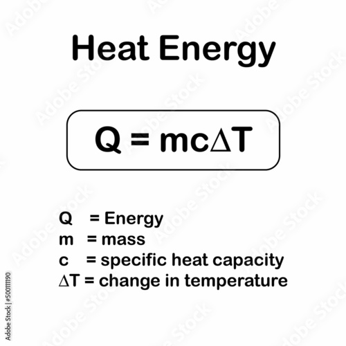 heat energy formula in physics