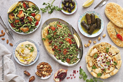 Canvastavla Traditional Lebanese appetizers assortment