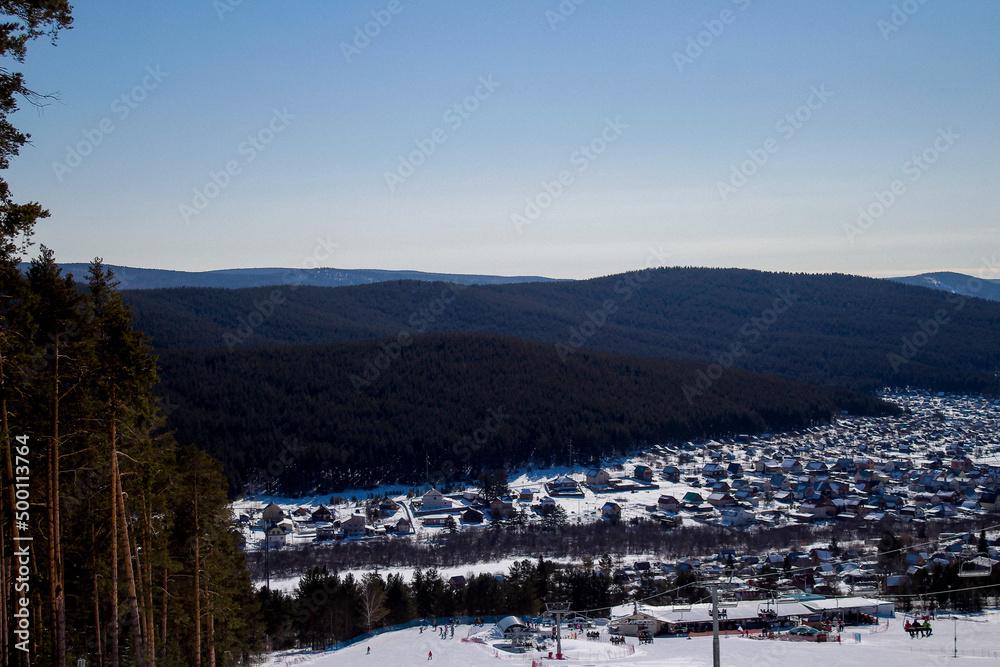 Obraz premium winter in the mountains