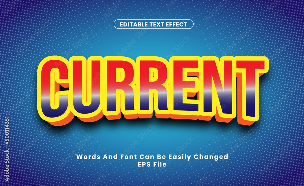 Editable current Text Effect word and font be change