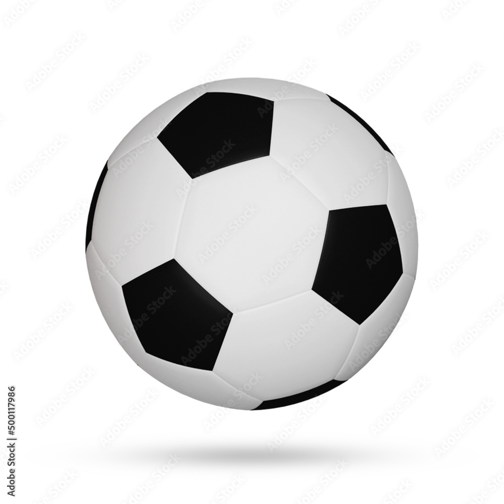 Football 3d render isolated on white background Football 3d render isolated on white background