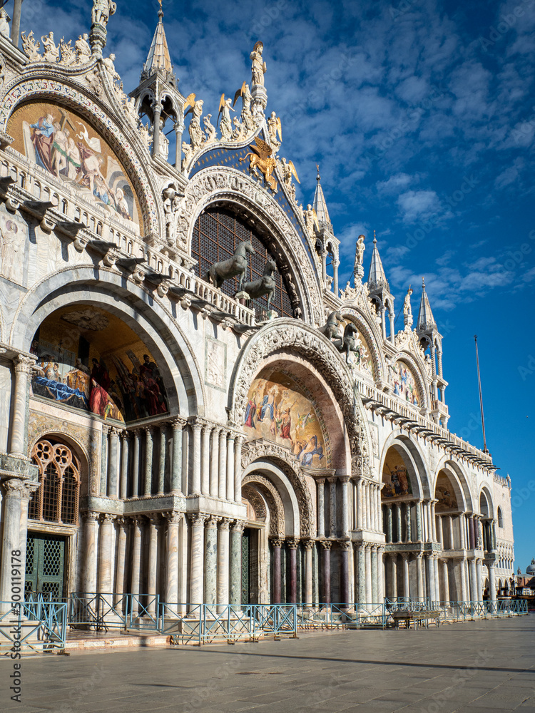 Facade St Mark's Basilica in Venice