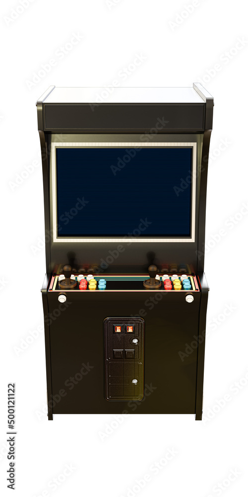 arcade cabinet isolated on white background arcade cabinet isolated on white background