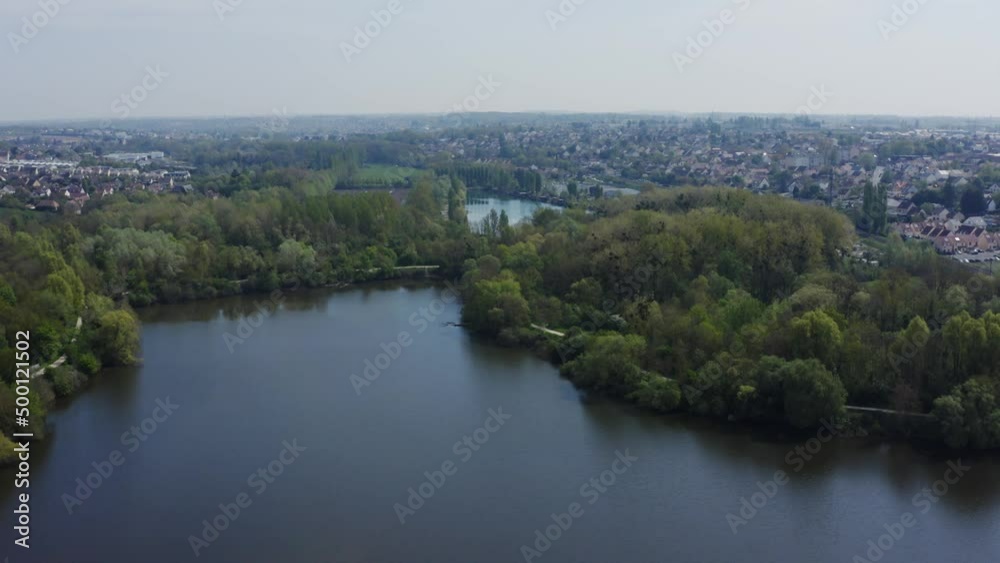 River in the city 4k. Flying over the river in the city. River in the city 4k. Flying over the river in the city.