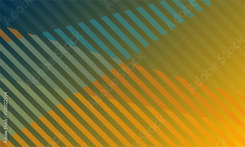 Geometric, gradient diagonal striped background in turquoise, teal, green, orange and gold color palette ; good for business presentations, corporate media wallpaper and meeting backgrounds.