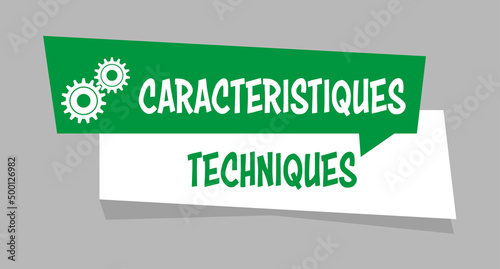 Logo caractéristiques techniques.