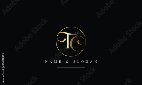 TC, CT, T, C abstract letters logo monogram photo