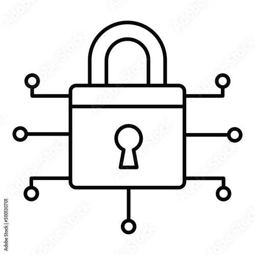 Security lock network Vector icon which is suitable for commercial work

