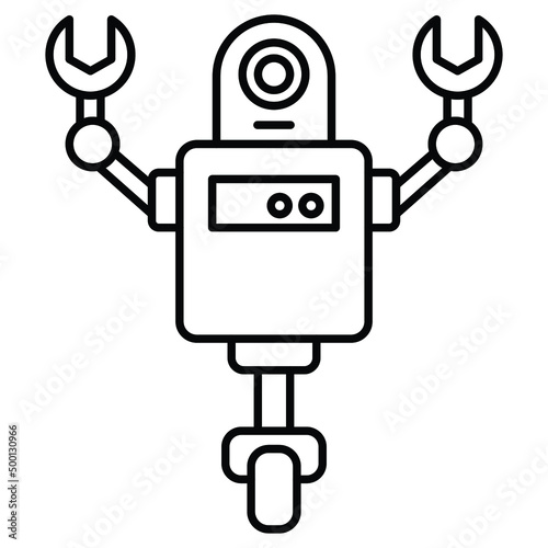 android Robot machine Vector icon which is suitable for commercial work

