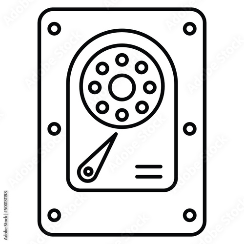 Hard disk Vector icon which is suitable for commercial work

