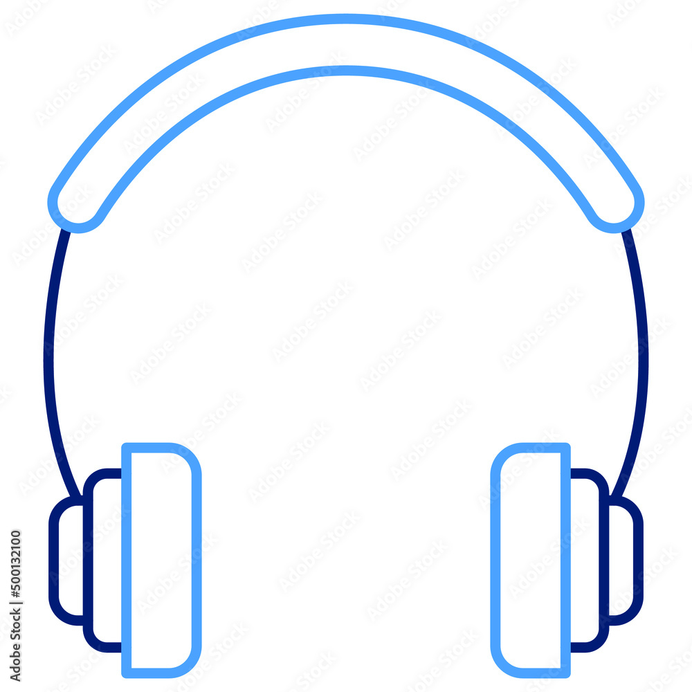 Headphones Earphone Vector icon which is suitable for commercial work

