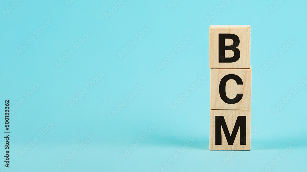 BCM - Business Continuity Management acronym, business concept b BCM - Business Continuity Management acronym, business concept b