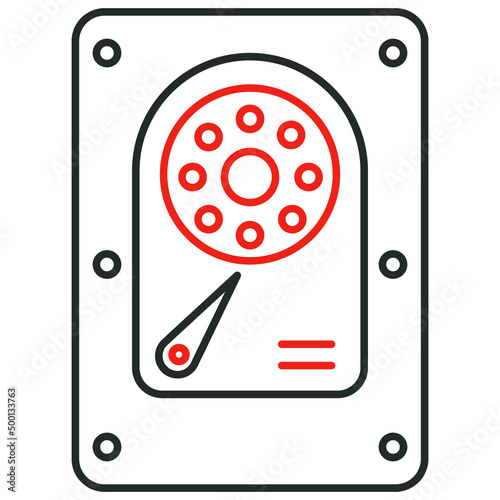 Hard disk Vector icon which is suitable for commercial work

