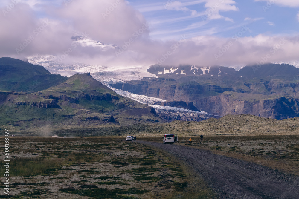Vatnajökull lodowiec na Islandii - obrazy, fototapety, plakaty 