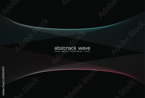 abstract blue and red lines  with black background. luxury backgroud in the wold. busines, background, banner, icon ilustration