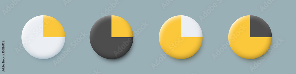 3d Pie Chart Examples. Round graph-chart of statistics. Vector clipart isolated on white background. 3d Pie Chart Examples. Round graph-chart of statistics. Vector clipart isolated on white background.