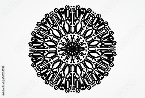 Mandala lace doily. abstract ornament  background. simple best lace in the wold. busines, background, banner, icon ilustration