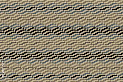 Optical illusion wavy pattern seamless. Masculine abstract wavy lines in gray,blue,brown. For male t-shirt fabric wrapping cloth wallpaper bedding curtains Hats bags cushion cover.