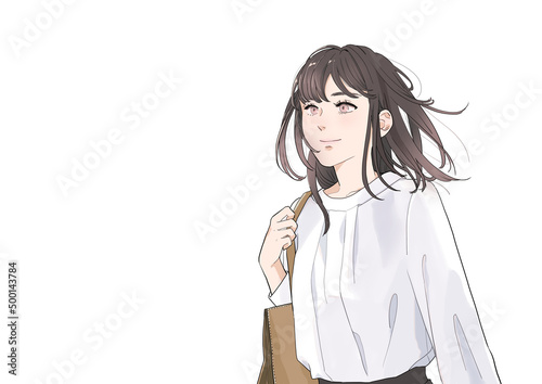 ビジネスウーマンのイラスト素材【背景白】