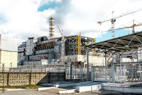 Chornobyl nuclear power plant  without sarcophagus photo