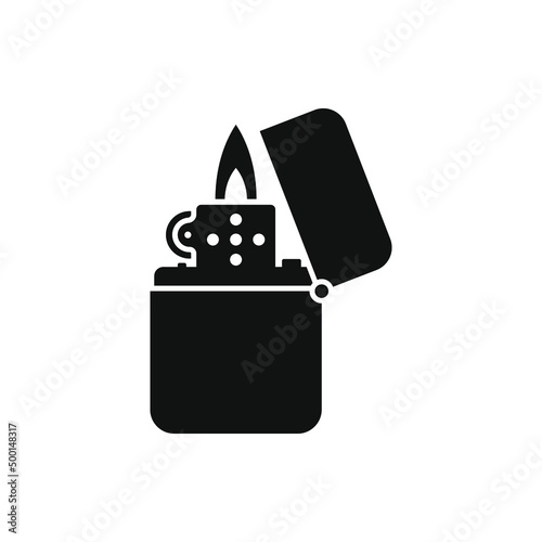 Lighter icon flat style isolated on white background. Vector illustration