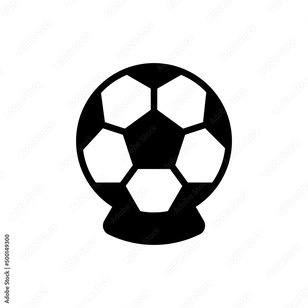 Football or soccer winner trophy icon vector, symbol of victory event color editable on white background Football or soccer winner trophy icon vector, symbol of victory event color editable on white background