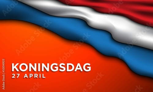 King’s Day Background Design. Vector Illustration.