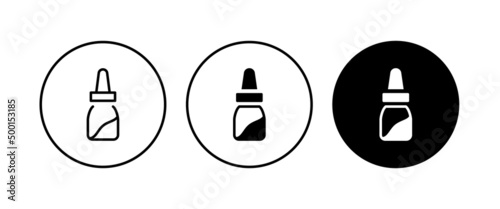 EYE DROP ICON , EYEDROPPER, Eye drops line icon. Nasal drops, medical, contact lenses
