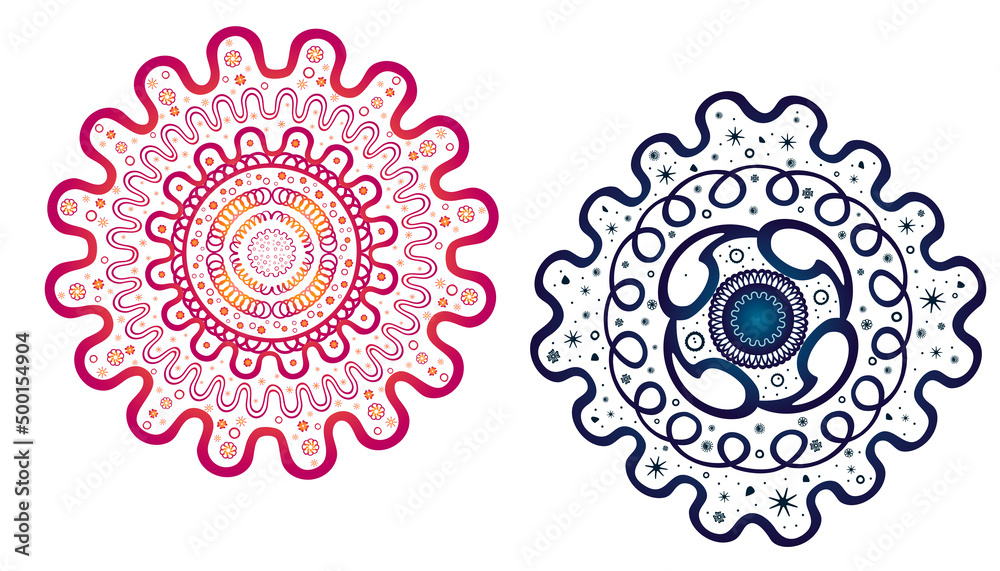 Mandala for decoration and carving Mandala for decoration and carving