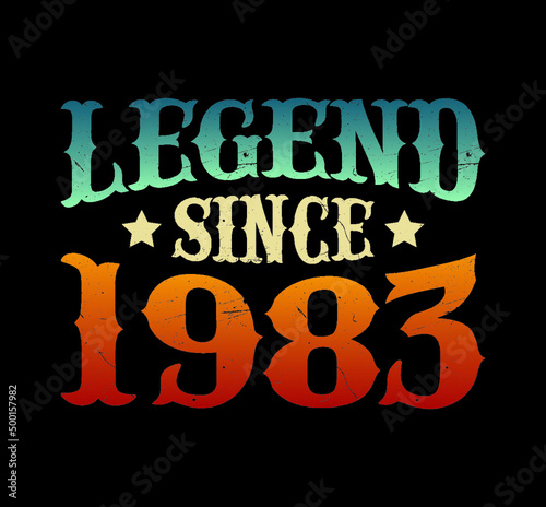 Birth Year Vintage Retro Typography T-Shirt Design